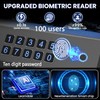 Gun Safe,3 Ways Biometric Pistol Safe with LCD Display of