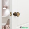 EAI Lined Door Knobs Antique Brass | 1 Pair of