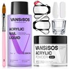 VANSISOS Acrylic Nail Kit: 30g Clear Acrylic Powder and 75ml