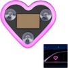 JOYTUTUS Car LED Ambient Light Solar Powered Heart Neon Light