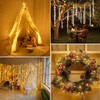 KINGCOO Cluster Fairy Lights with Remote, Waterproof 50LED Silver Wire