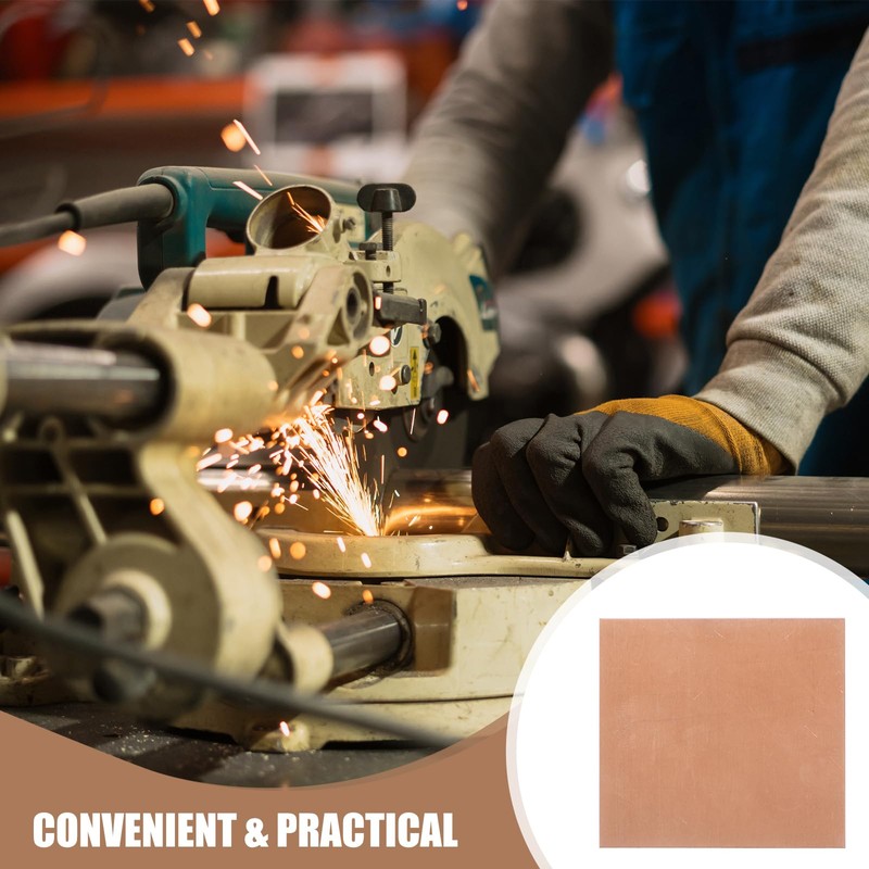 4 Sheets Copper Sheets for Crafting Jewelry - 50Mm X