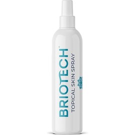 BRIOTECH Topical Skin Spray, Hypochlorous Acid Spray for Body & Face, Eyelid Cleanser, HOCl Facial Mist, Support Against Irritation and Redness, Packaging May Vary, 4 oz, 1 ct