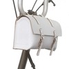 London Craftwork Leather Saddle Bag for Brompton in White