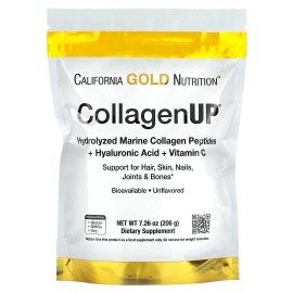 California Gold Nutrition CollagenUp marino hidrolizado sin sabor 7,26 oz NUEVO.