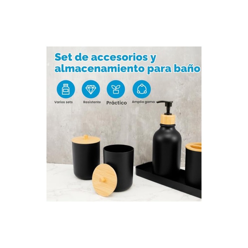 Juego de Accesorios de Baño de 8 Piezas Estilo Moderno