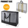 SUNNOW 2 Pcs 140L Moving Bags Large Storage Bags with