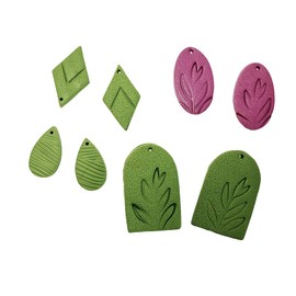 Polymer Clay Earring Blanks Diy Earrings Kit | Polymer Clay Beads For Bulk Jewelry Making Set Of 8