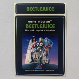 Custom Atari 2600 Beetlejuice Video Game Cartridge Label