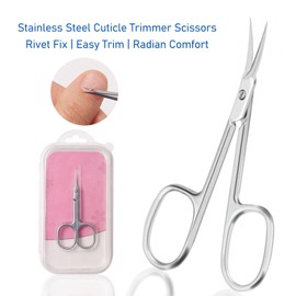 Ultra Fine Small Nail Clippers, Stainless Steel Epidermal Trimmer, Curved Epidermal Trimmer for Manicure, Eyebrows, Epidermis