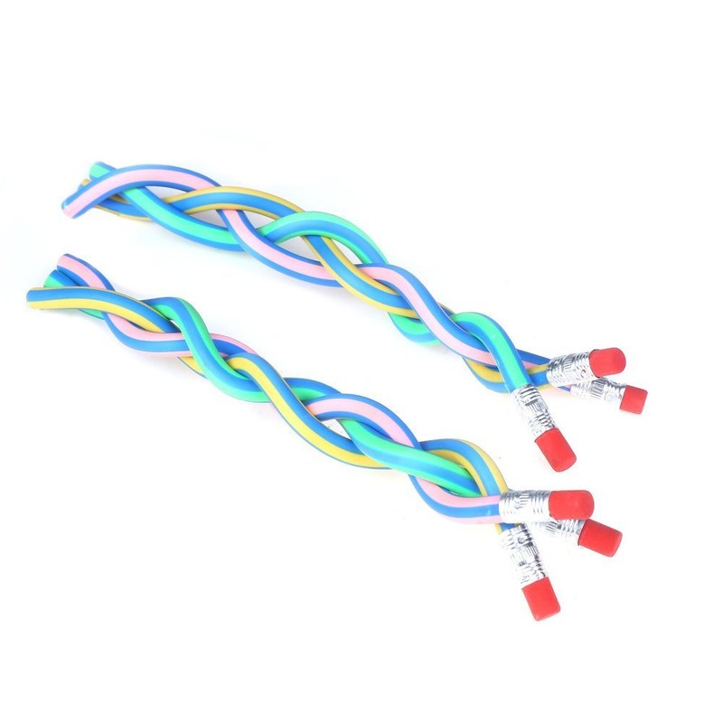 DECORA 50pcs Soft Flexible Bendy Pencils for Kids Children School
