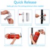 Leopauto Universal Vehicle Fire Extinguisher Bracket, Aluminum Adjustable Quick Release