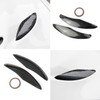 crosselec Carbon Fiber Engine Hood Vent rain Eyebrow Guard Cover