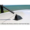 AntennaMastsRus - Functional Black Shark Fin Antenna is Compatible with