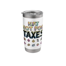 NFT Art Crypto Cryptocurrency Non-fungible Token Stainless Steel Insulated Tumbler