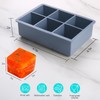1/2 Cup Silicone Freezer Tray With Lid,Silicone Freezer Molds 6-Pack