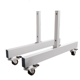 Fitcleer Floor Mirror 360° Swivel Rolling Base with Lockable Wheel，Compatible Wall Mirrors，White