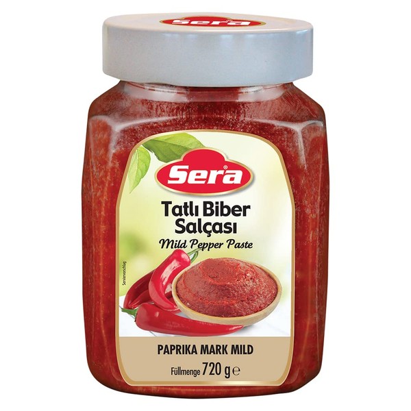 Sera Mild Pepper Paste 25.4 Oz Jar | No Sugar | No Artificial Preservatives | Add a Unique, Peppery Flavor to Your Dishes | Great as a Spread or In Sandwiches!