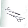 Ipetboom Stainless Steel Professional Hair Scissors 2pcs Flat Scissor Set