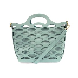 Joy Susan Ladies River Laser Cut Tote - Turquoise