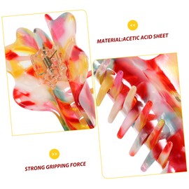 FRCOLOR Large Cloud Acrylic Hair Claw Clip for Women Cute Jumbo Jaw Clip Non-Slip Grip Hair Accessory Suitable for Parties and Daily Wear