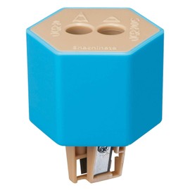 シャチハタ 鉛筆けずり ケズリキャップ ツイン ペットボトル取付型 ZKC-W1/H ブルー