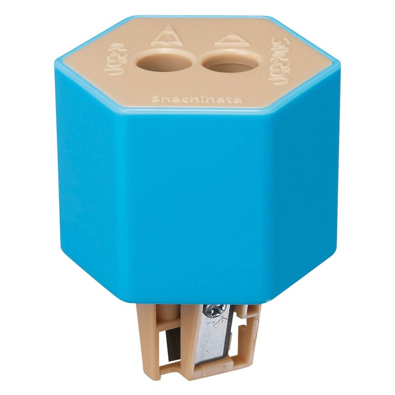 シャチハタ 鉛筆けずり ケズリキャップ ツイン ペットボトル取付型 ZKC-W1/H ブルー