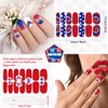 JERCLITY 224 Pieces 16 Sheets 4th of July Nail Wraps