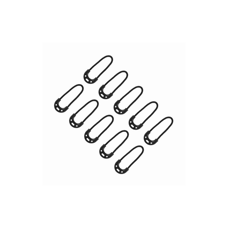 20 PCS Zipper Pulls, Black Zipper Pull Replacement for Backpack,