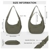 HiTotes Nylon Crescent Bag Dumpling Bag Cross Body Bag for