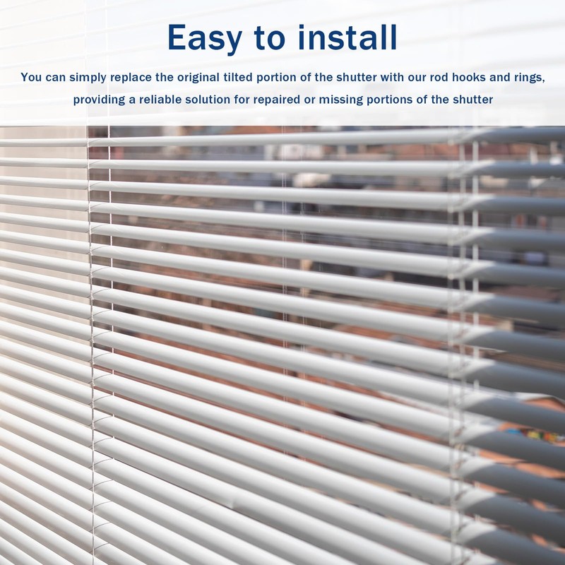 2 Set Mini Blinds Wand Replacement with Hook, Wand Wire