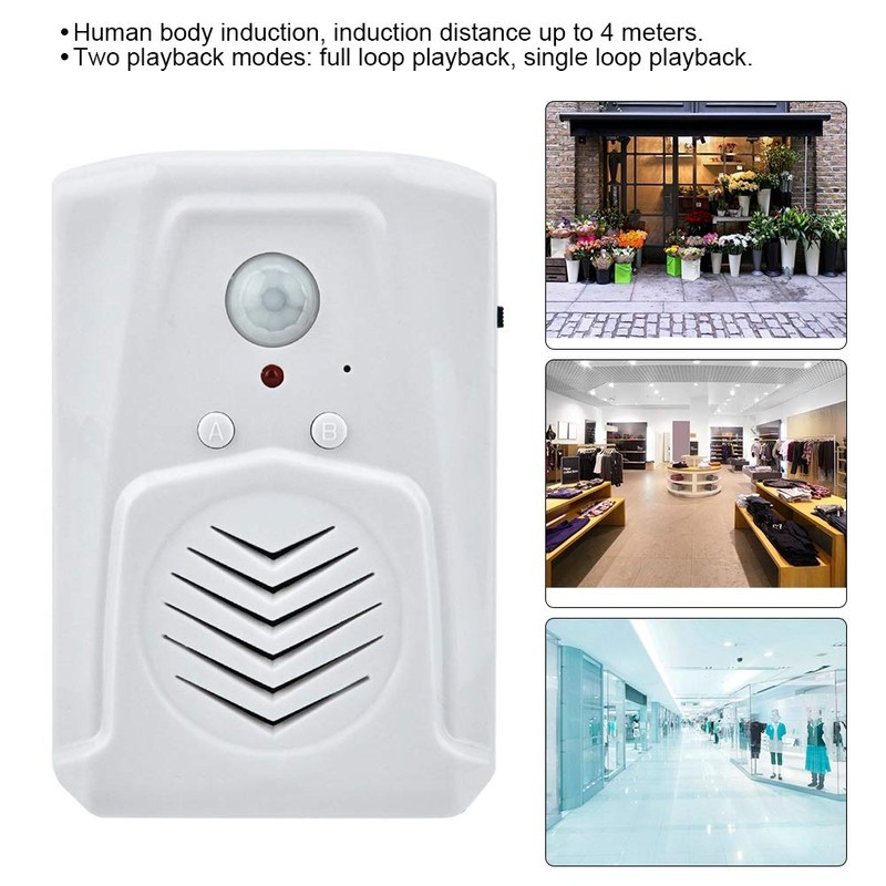 Sonew USB Doorbells Infrared Induction Doorbell Motion Sensor Alarm MP3