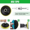 16PCS Wet Dry Diamond Polishing Pad Kit, 4 Inch Diamond