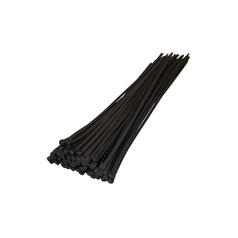 10 x Black Long Cable Ties 450mm x 7.6mm Wide