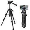 KAKOTOPA Mini Tripod for Camera with 3-Way Pan/Tilt Head 1/4