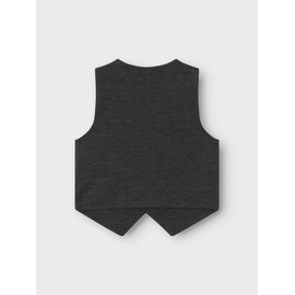 NAME IT Boys' Nmmrobino Waistcoat Unb Suit Vest, Dark grey blend