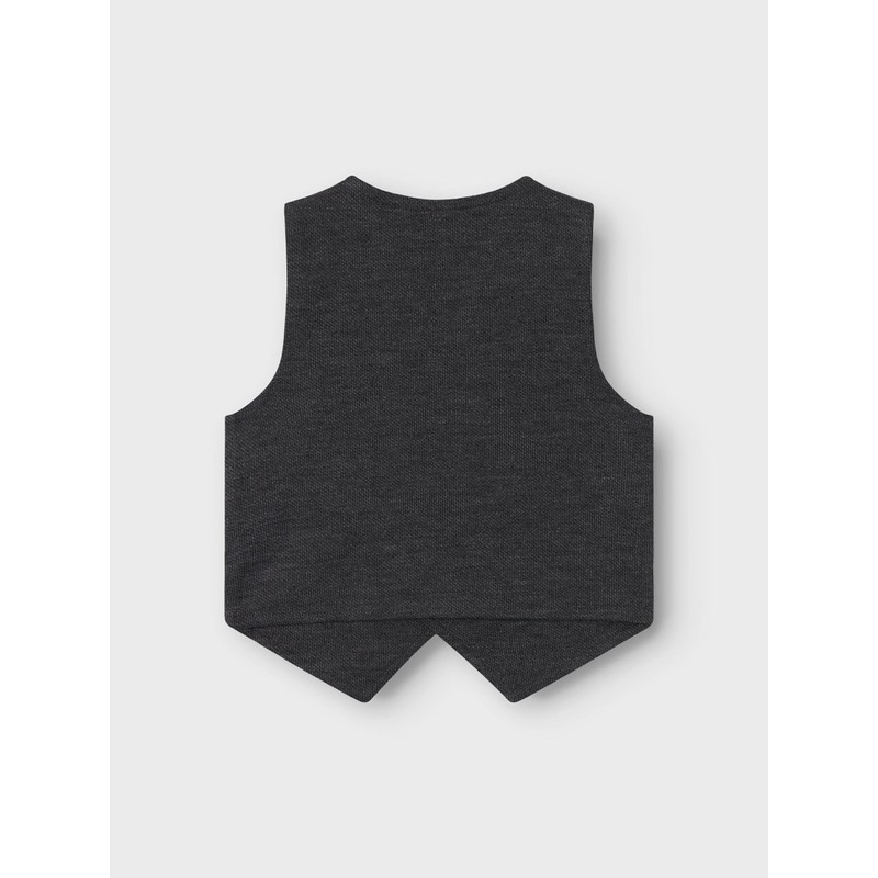 NAME IT Boys' Nmmrobino Waistcoat Unb Suit Vest, Dark grey