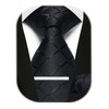 Enlision Tie Men Black Ties and Pocket Square Set Plaid