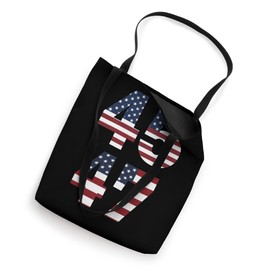 45 47 Trump Mens Vintage American Flag Trump 2024 Tote Bag