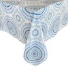 Newbridge 60 x 84 Inch Rectangle Fabric Tablecloth, Blue Circle