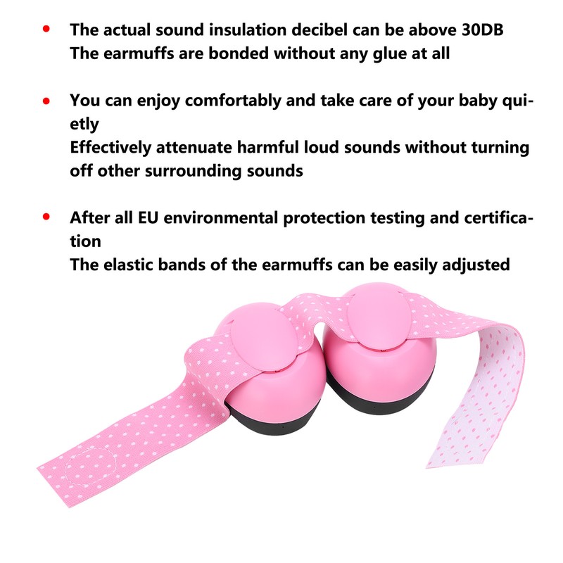 Baby Ear Protection Sound Insulation Noise Reduction Ear Muff Pink