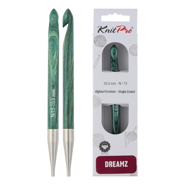 KnitPro Dreamz Interchangeable Afghan/Tunisian Hook | US Size N (10mm)