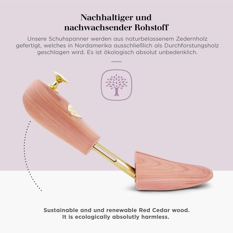 Schlesinger Premium Women's Shoe Tree Made of Fine Cedar Wood
