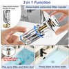 WSYLEN Bathroom Sink Stopper Pop Up, 3 in 1 Bathroom