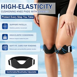 2PCS Stryd-e Knee Strap, 2026 New Stryd-e Precision Strap, Precision Strap Support for Knee, Comfortable and Breathable, Adjustable Strap for Fits All, Travel, Sport and Everyday Use