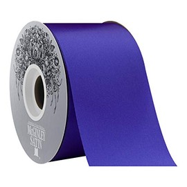 McGinley Mills 2.5" W Acetate Satin Ribbon, New Violet Purple, 50 Yard Spool
