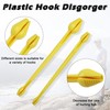 Fishing Hooks Disgorger Snelled, Plastic Fish Hook Remover Tool Fishing
