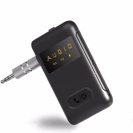 Ziyan 2-in-1 Bluetooth 5.0 Audio Transmitter Receiver Stereo 3.5 mm AUX Jack Stereo Music Wireless Adapter for Car PC TV Headphones Speaker