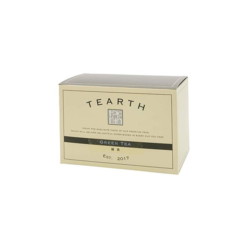 TEARTH Japanese Tea Green Tea Bags, Individually Packaged 25 Bags