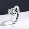 Raivari Moissanite Engagement Rings 2cttw Half Bezel Setting Round Lab